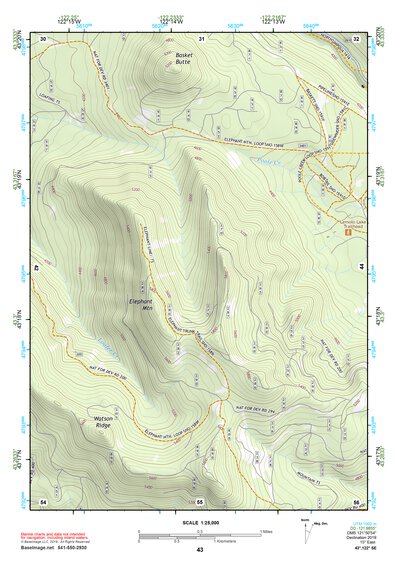 43122SE Diamond Lake Topo Bundle Preview 1