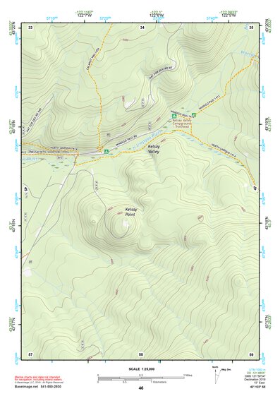43122SE Page 46 Diamond Lake Topo Preview 1