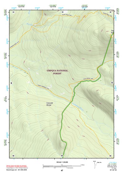 43122SE Page 47 Diamond Lake Topo Preview 1
