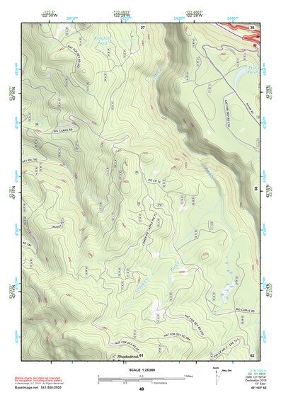 43122SE Page 49 Diamond Lake Topo Preview 1