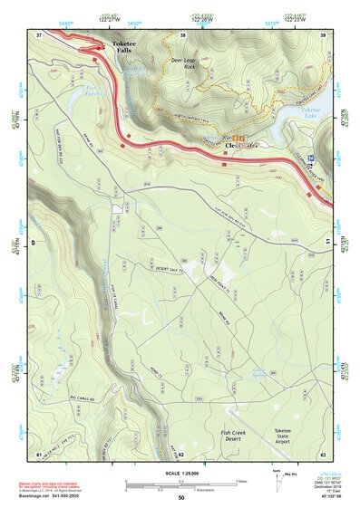 43122SE Page 50 Diamond Lake Topo Preview 1