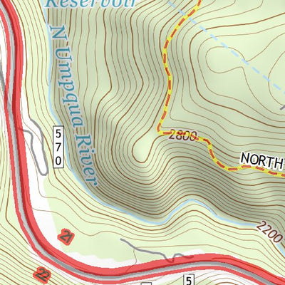 43122SE Page 50 Diamond Lake Topo Preview 3