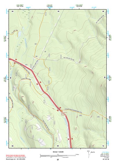 43122SE Page 57 Diamond Lake Topo Preview 1