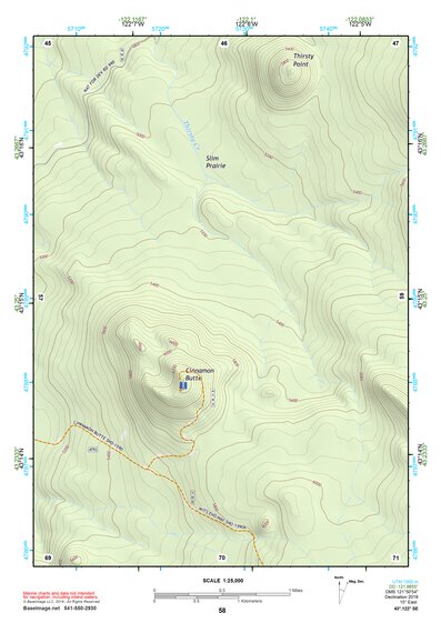 43122SE Page 58 Diamond Lake Topo Preview 1