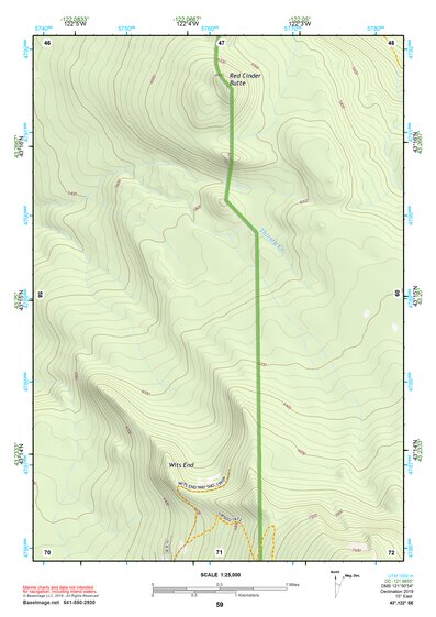 43122SE Page 59 Diamond Lake Topo Preview 1