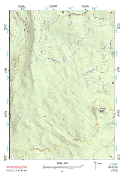 43122SE Page 67 Diamond Lake Topo Preview 1