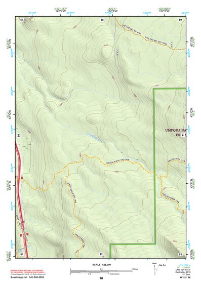 43122SE Page 70 Diamond Lake Topo Preview 1