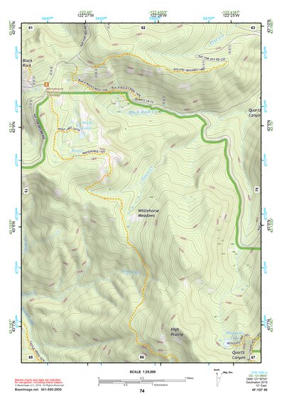 43122SE Page 74 Diamond Lake Topo Preview 1