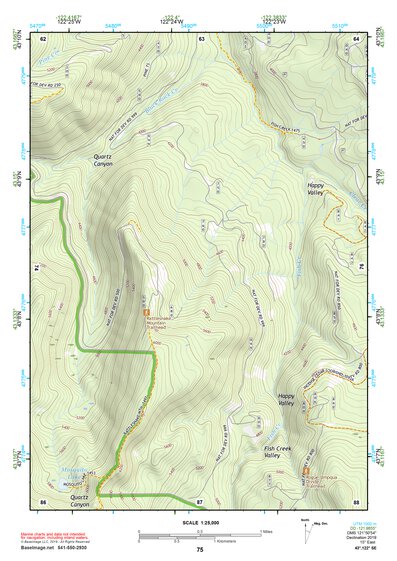 43122SE Page 75 Diamond Lake Topo Preview 1