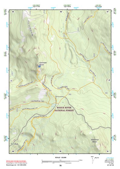 43122SE Page 78 Diamond Lake Topo Preview 1