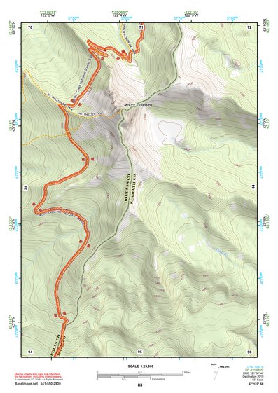 43122SE Page 83 Diamond Lake Topo Preview 1