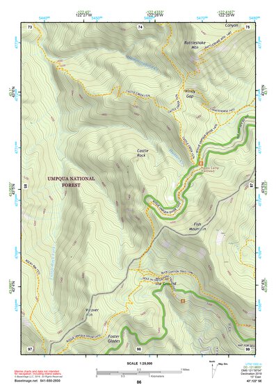 43122SE Page 86 Diamond Lake Topo Preview 1