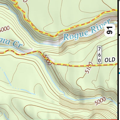 43122SE Page 90 Diamond Lake Topo Preview 3