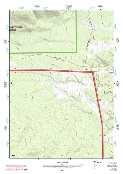 43122SE Page 96 Diamond Lake Topo Preview 1