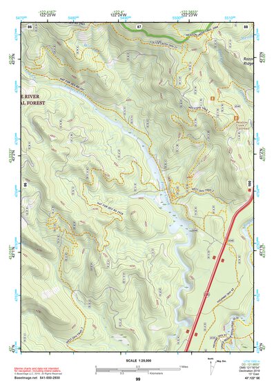 43122SE Page 99 Diamond Lake Topo Preview 1