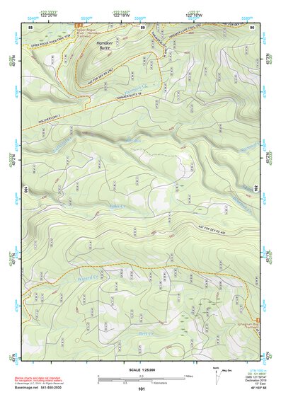 43122SE Page 101 Diamond Lake Topo Preview 1