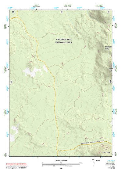 43122SE Page 104 Diamond Lake Topo Preview 1