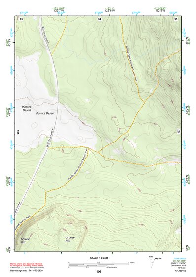 43122SE Page 106 Diamond Lake Topo Preview 1