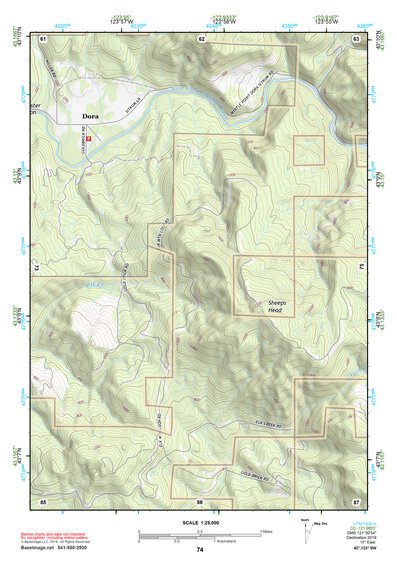 43123SW Page 74 Roseburg Topo Preview 1