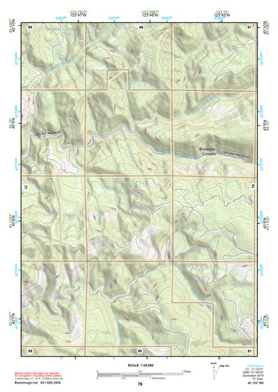 43123SW Page 78 Roseburg Topo Preview 1