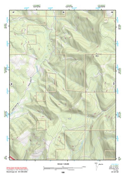 43123SW Page 100 Roseburg Topo Preview 1