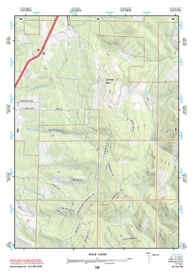 43123SW Page 105 Roseburg Topo Preview 1