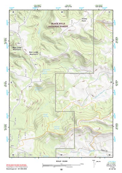 44104NE Page 52 Devils Tower Topo Preview 1
