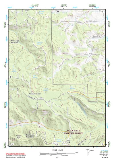 44104NE Page 64 Devils Tower Topo Preview 1