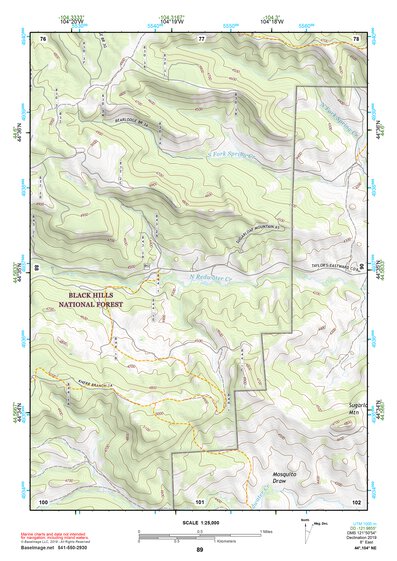 44104NE Page 89 Devils Tower Topo Preview 1