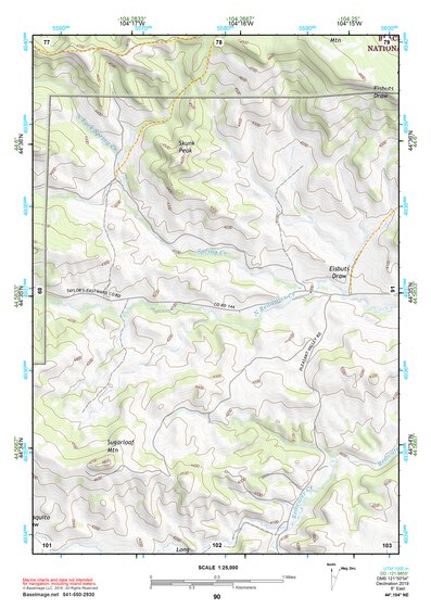 44104NE Page 90 Devils Tower Topo Preview 1