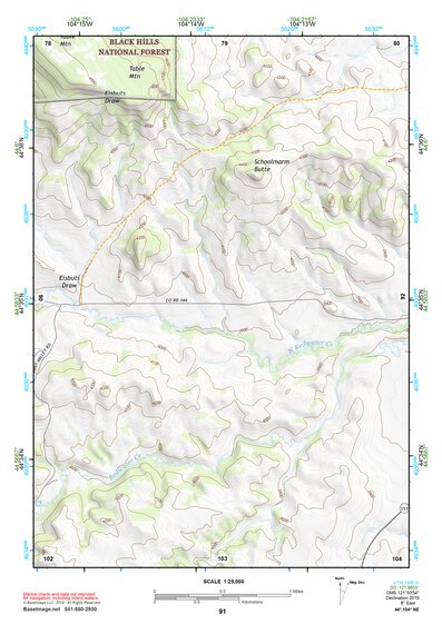 44104NE Page 91 Devils Tower Topo Preview 1