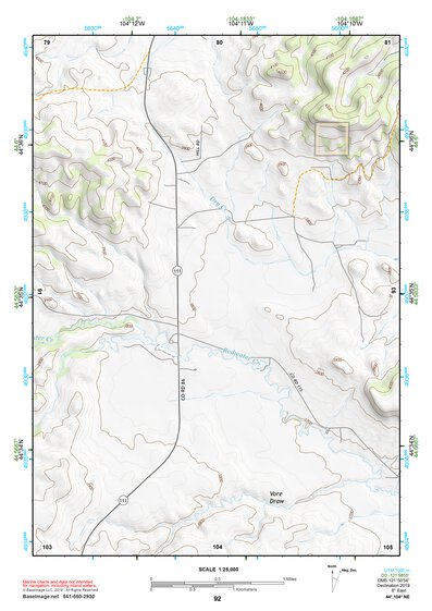 44104NE Page 92 Devils Tower Topo Preview 1