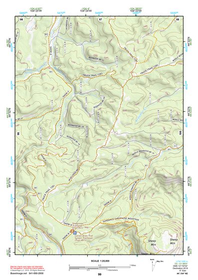 44104NE Page 99 Devils Tower Topo Preview 1