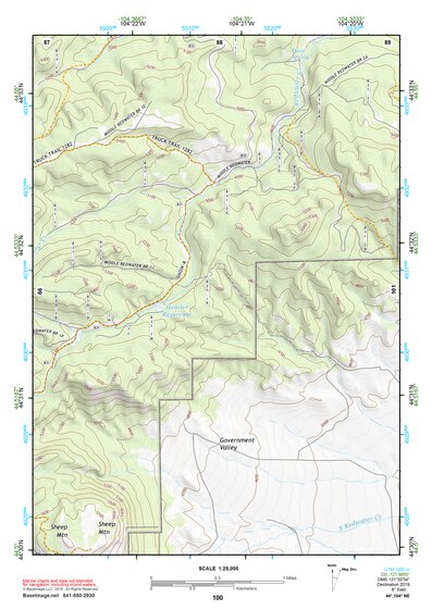 44104NE Page 100 Devils Tower Topo Preview 1