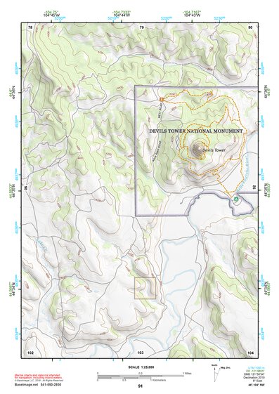 44104NW Page 91 Devils Tower Topo Preview 1