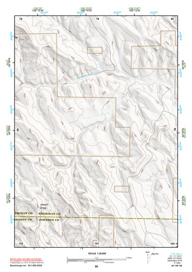 44106NE Page 91 Sheridan Topo Preview 1