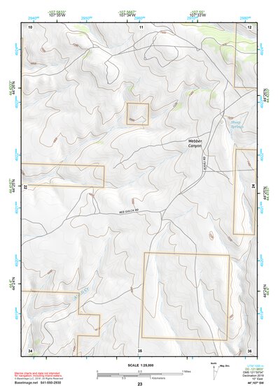 44107SW Page 23 Worland Topo Preview 1