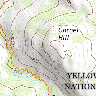 44110NE Page 2 Yellowstone National Park Topo Preview 3