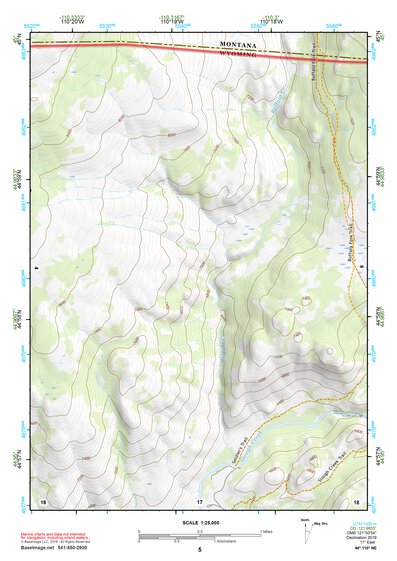 44110NE Page 5 Yellowstone National Park Topo Preview 1