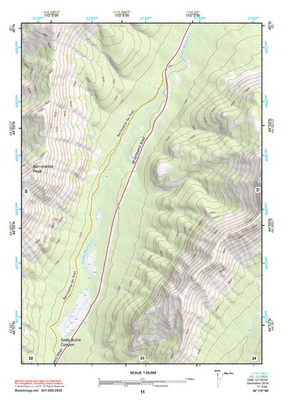 44110NE Page 11 Yellowstone National Park Topo Preview 1