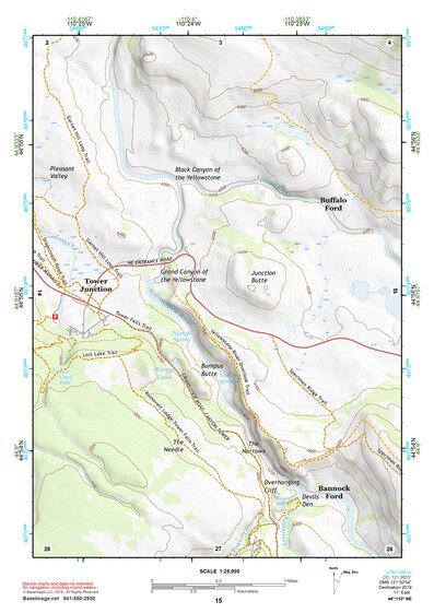 44110NE Page 15 Yellowstone National Park Topo Preview 1