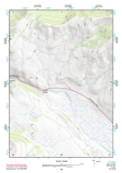 44110NE Page 18 Yellowstone National Park Topo Preview 1