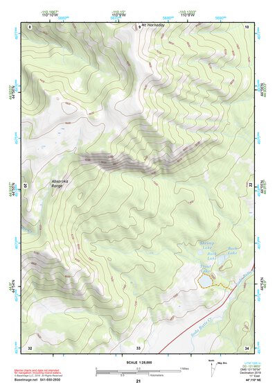 44110NE Page 21 Yellowstone National Park Topo Preview 1
