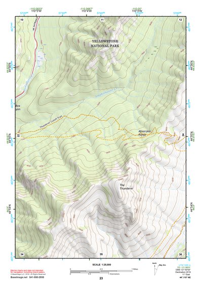 44110NE Page 23 Yellowstone National Park Topo Preview 1