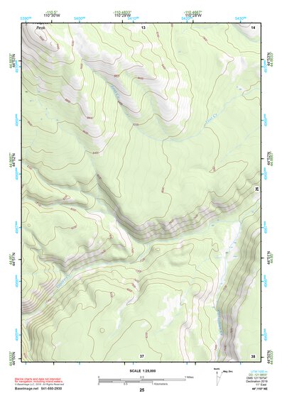 44110NE Page 25 Yellowstone National Park Topo Preview 1