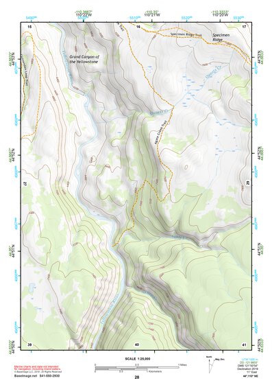 44110NE Page 28 Yellowstone National Park Topo Preview 1