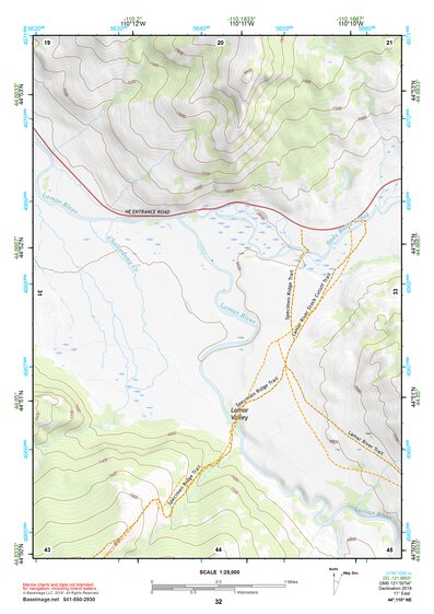 44110NE Page 32 Yellowstone National Park Topo Preview 1