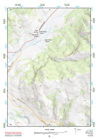 44110NE Page 33 Yellowstone National Park Topo Preview 1