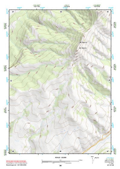 44110NE Page 34 Yellowstone National Park Topo Preview 1