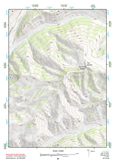 44110NE Page 36 Yellowstone National Park Topo Preview 1